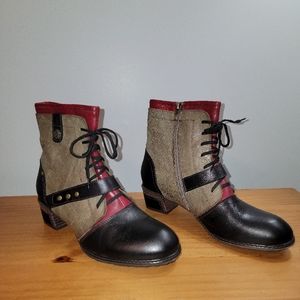 3Tone Cashew Bootie by SPRING STEP  L’ARTISTE